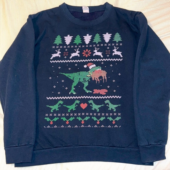T Rex Christmas sweater - Picture 1 of 1